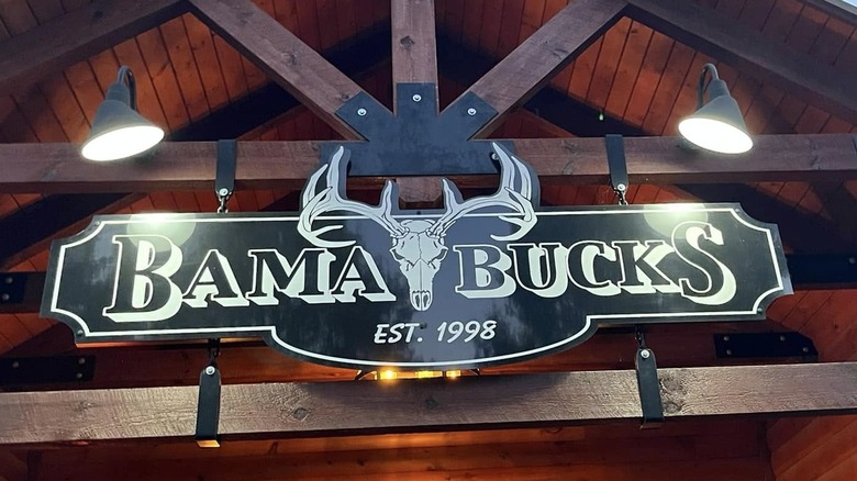 Bama Bucks restaurant sign