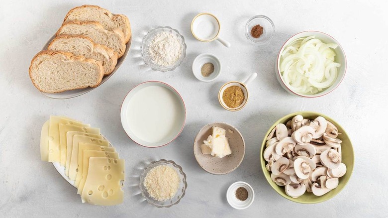 mushroom cheese sandwich ingredients