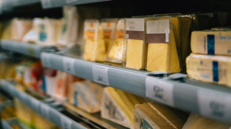 Cheese at grocery store