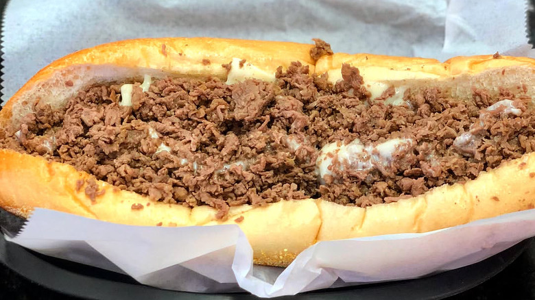 Dalessandro's cheesesteak up close