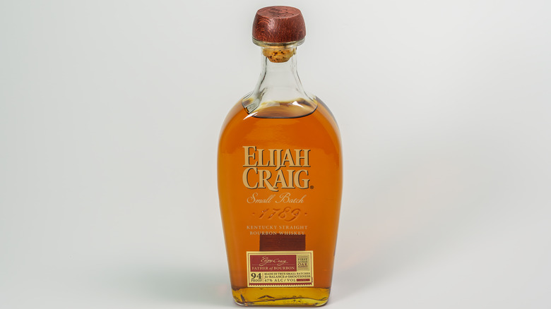 A bottle of Elijah Craig