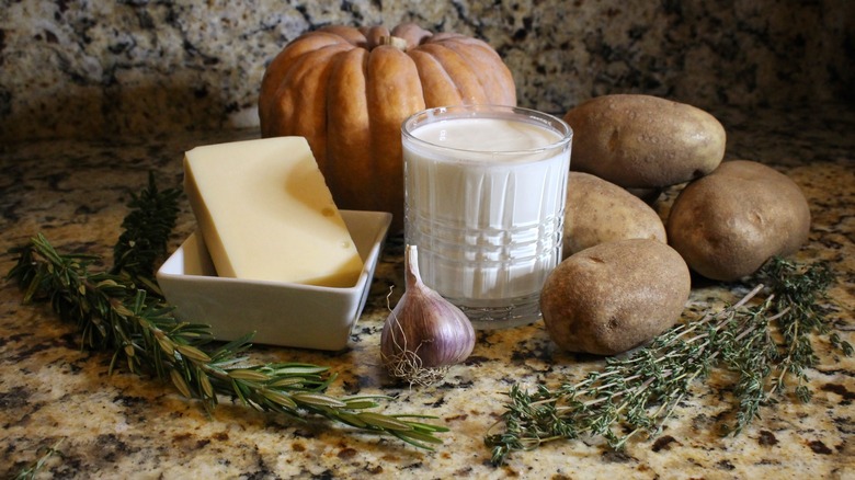 potato pumkin gratin ingredients
