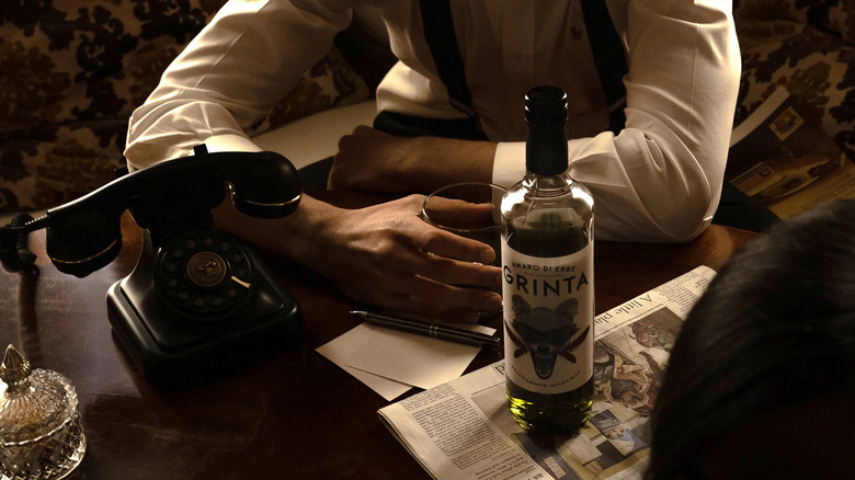 amaro di grinta on table