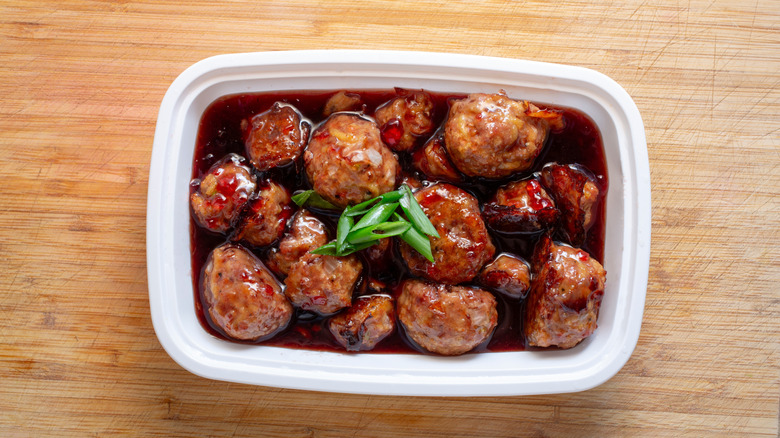 Grape jelly meatballs