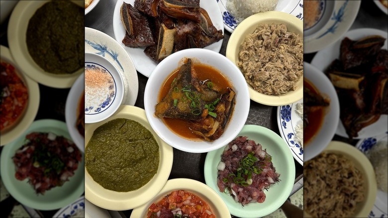 Variety of dishes from Helena's Hawaiian Food