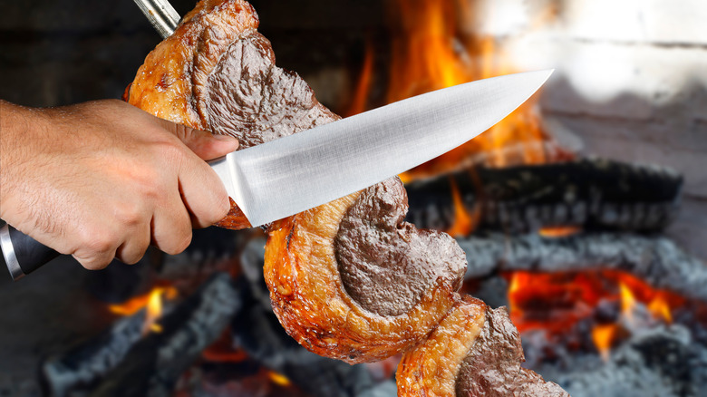 pichana cut at Brazilian steakhouse 