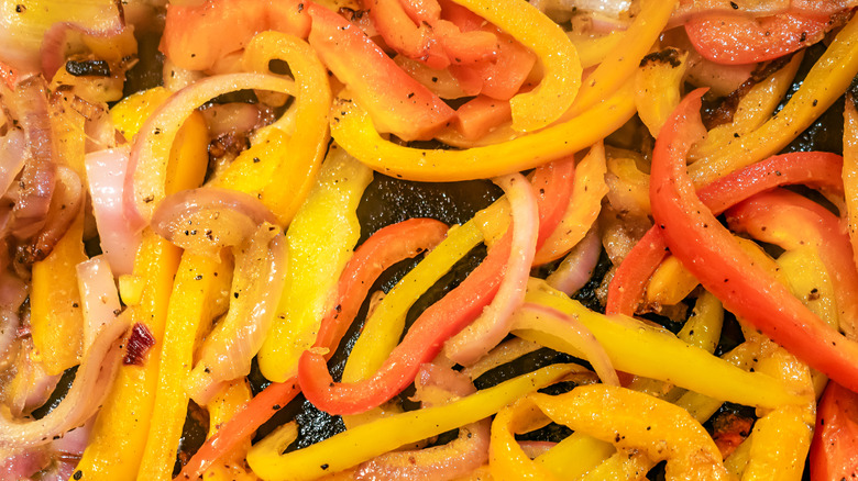 Grilled veggies with seasoning