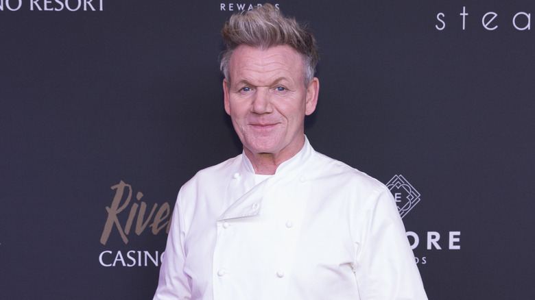Gordon Ramsay at the opening of his casino restaurant