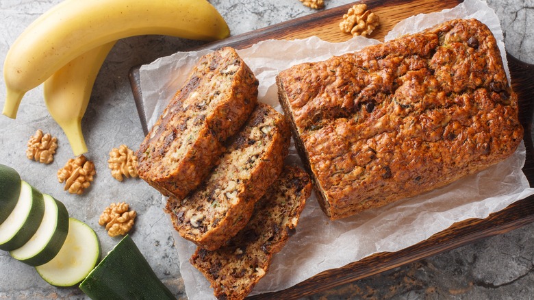 Gluten-free zucchini banana bread