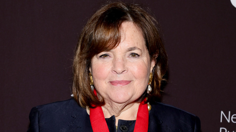 Ina Garten smiling at a New York Public Library red carpet event