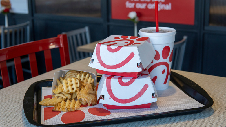 Chick-Fil-A food inside containers