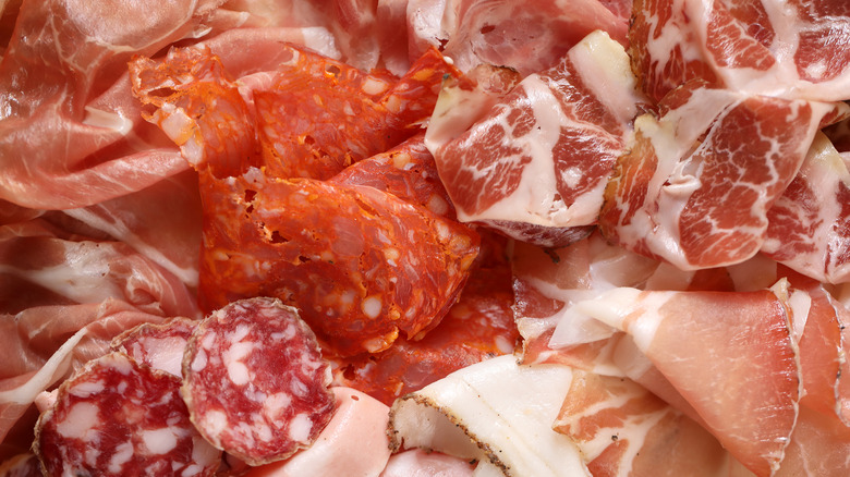 An assortment of Italian meats