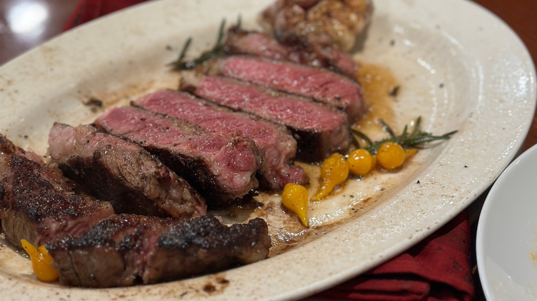 Steak served at Outback Steakhouse