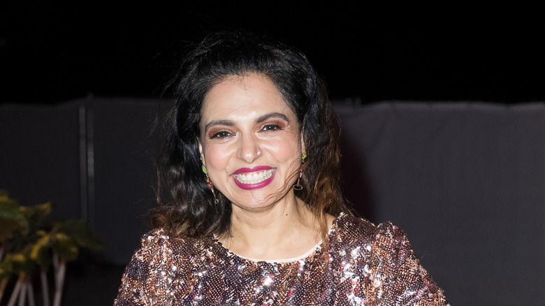 Maneet Chauhan smiling at Pebble Beach Food & Wine Festival