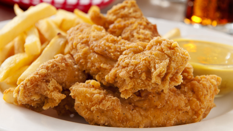Chicken fingers and french fries