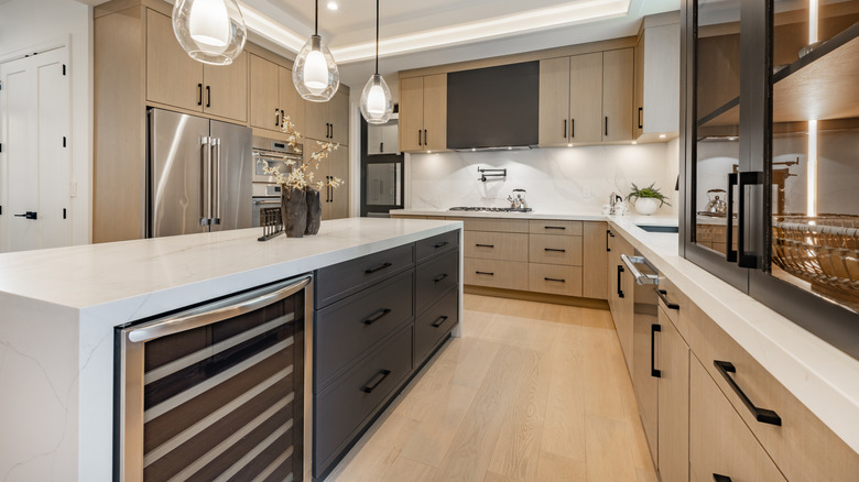 Interior of a stylish modern kitchen