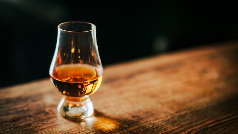 Bourbon in classic tasting glass