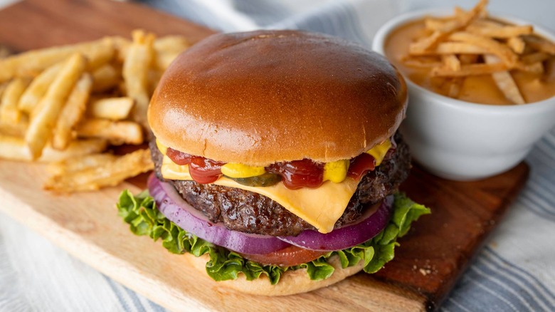 Burgers and sides from Max & Erma's