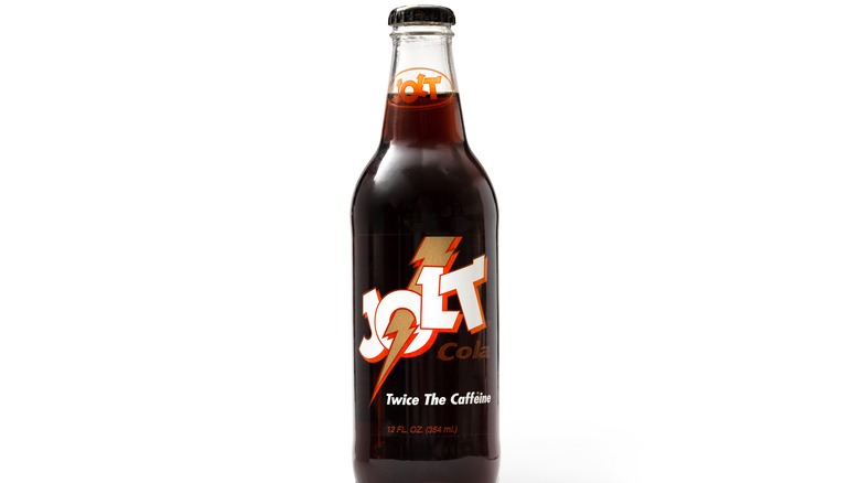 A bottle of Jolt cola