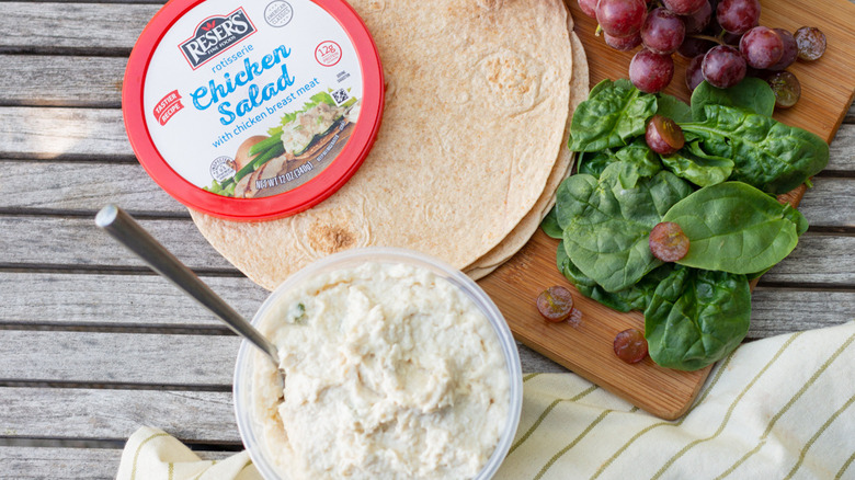 container of chicken salad