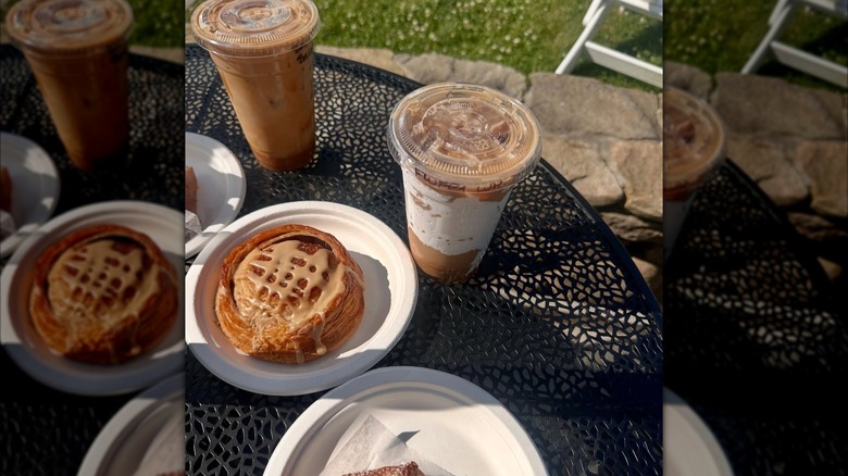 Fluffy Seagull and baked goods from Lighthouse Keeper's Pantry