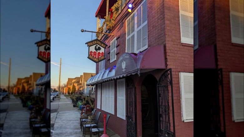 Polish Village Cafe red brick storefront