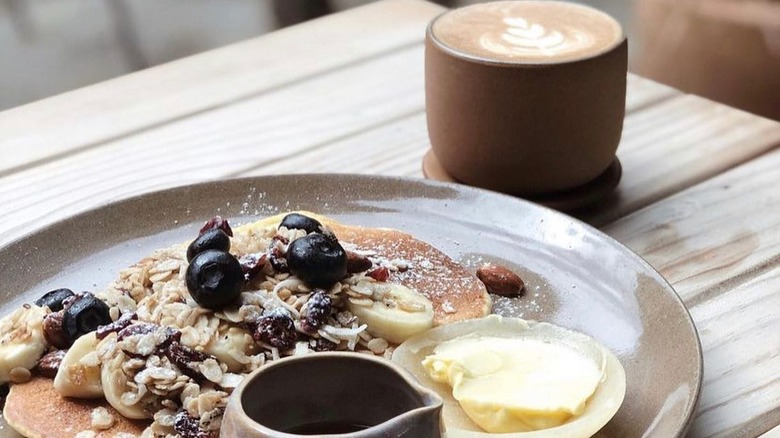 Gourmet pancake and coffee from Miscelánea Café