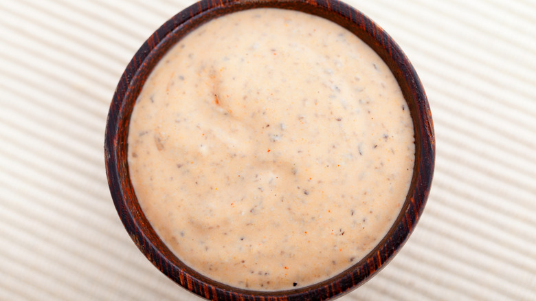 ramekin of 1000 island dressing