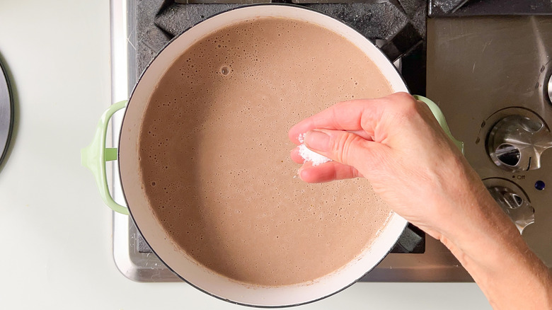 Seasoning porcini mushroom soup