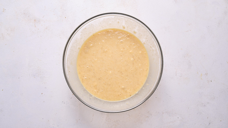 wet ingredients in a bowl