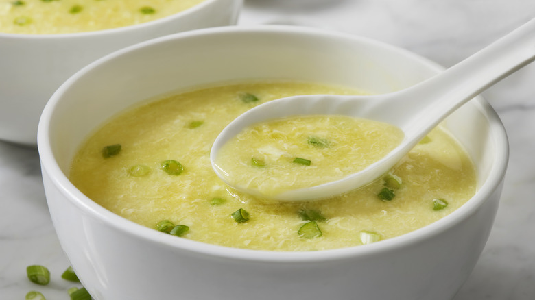 Classic egg drop soup