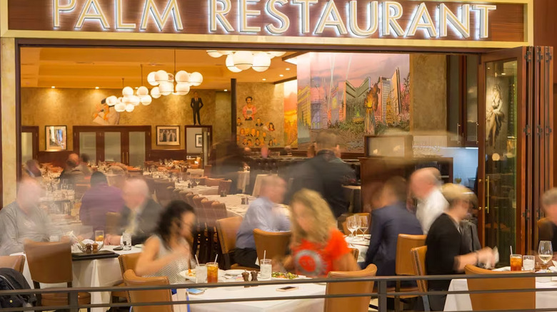 Palm restaurant interior