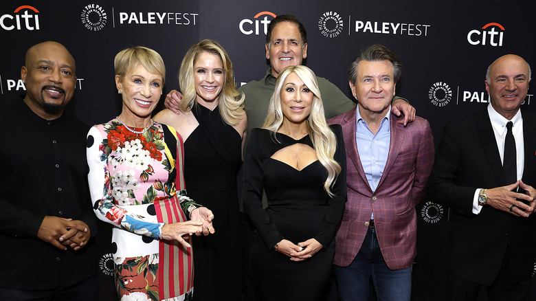 Shark Tank judges posing for a group photo