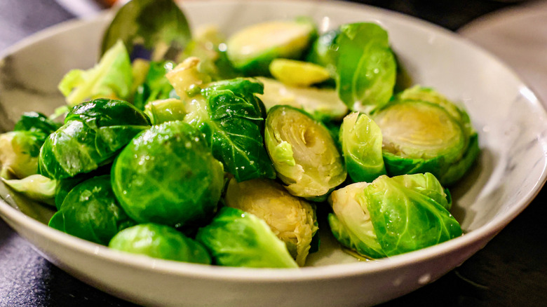 A bowl of Brussels sprouts